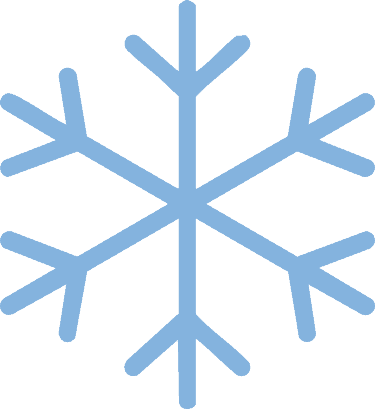 Snowflake icon representing commercial snow and ice removal services