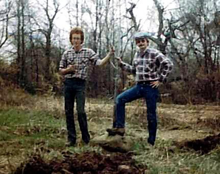 Rick and Mike Lemcke during the early years of RM Landscape